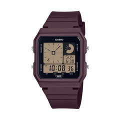 CASIO LF-20W POP Series Digital Watch – Twin-Graph LCD, Bio-Based Resin Band, World Time, 5 Alarms, LED Backlight, 3-Year Battery