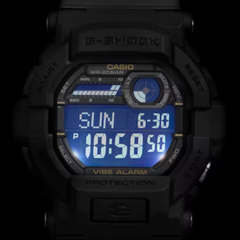 CASIO G-SHOCK GD-350-1BDR Digital Men's Watch Black Resin Strap Vibration Alarm 200M Water Resistant