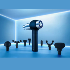 Philips PPM5201G Sports Massage Gun – Aluminum Alloy, 12 mm Amplitude, 15 kg Thrust, 8 Heads, Smart Feedback Display