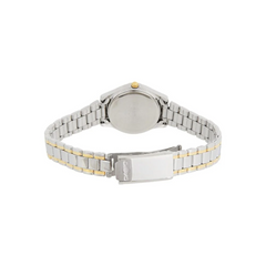 CASIO LTP-1275SG-7BDF Women's Analog Watch – Stainless Steel with Silver and Gold Accents, Classic White Dial, Elegant Timepiece