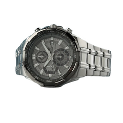 CASIO EDIFICE EFR-539DE-8AVUDF Men’s Standard Chronograph – Grey Dial, Stainless Steel Bracelet, Quartz, Date, Mineral Glass, 100M Water Resistant