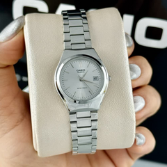 CASIO LTP-1170A Series Women’s Analog Watch – Stainless Steel Bracelet, Classic Silver Design, Quartz Movement, Date Display, Water Resistant
