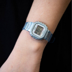 CASIO LA-20WHS-2ADF Digital POP Watch – Translucent Blue, LED Light, 1/100-Sec Stopwatch, Daily Alarm, 5-Year Battery
