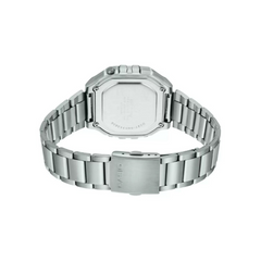 CASIO W-218HD-1AVDF Men’s Digital Watch – Stainless Steel Bracelet, Black Display, LED Light, Stopwatch, Alarm, 50M Water Resistant, Quartz