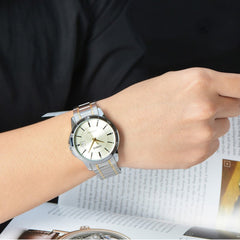 CASIO LTP-V004SG-9AUDF Women's Analog Watch – Two-Tone Gold & Silver Stainless Steel, Elegant Date Display, Quartz Movement
