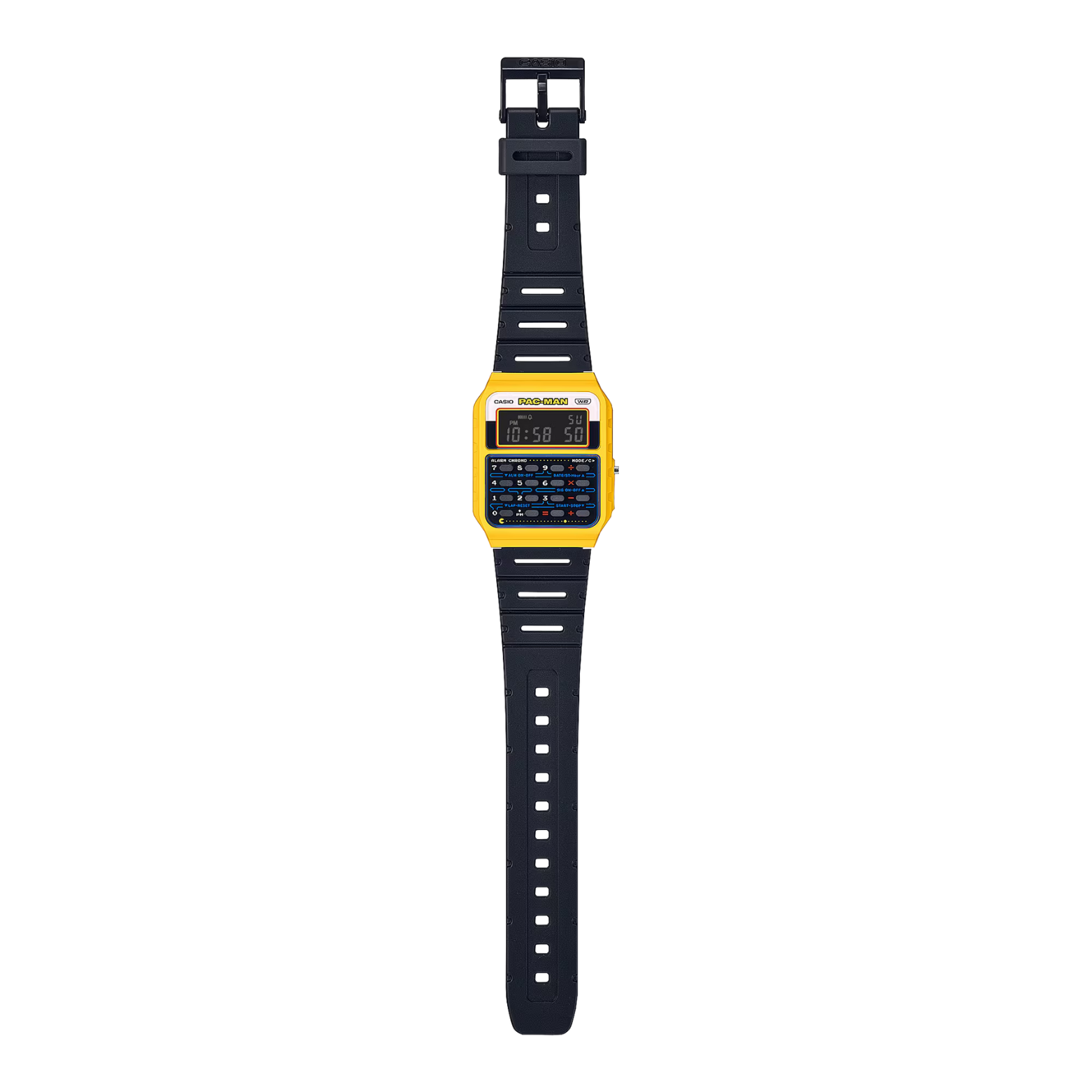 CASIO CA-53WPC-1BDR PAC-MAN Collaboration Digital Watch – Retro Design, Classic Pac-Man Graphics, Multi-Function, Water-Resistant - THE HAPPY BUY