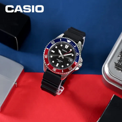 CASIO MDV-10-1A2VDF Men’s Dive-Style Analog Watch – 50 m Water Resistance, Rotating Bezel, Bio-Resin Band