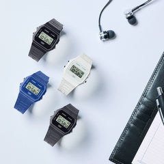 Casio F-91WB-2A1DF Pop Digital Watch – Blue Resin, LED Light, Classic Retro