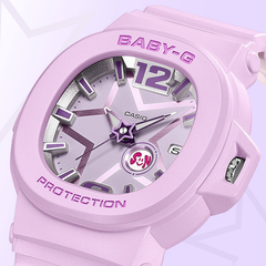 Casio BABY-G Analog Women’s Watch, Shock Resistant, 100m Water Resistant, Star Dial, Blue/Light Blue, BGA-10D-2A2