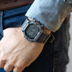 CASIO AE-1600H-8BVDF Digital Watch – Large Display, World Time, 10-Year Battery, 200M Water Resistance