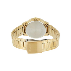 CASIO MTP-V004G Series Standard Analog Men’s Watch – Gold Stainless Steel Case & Band, Date Display, Quartz Movement, 50M Water Resistance, Mineral Glass – Men’s Luxury Classic Dress Watch