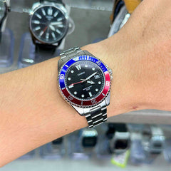 CASIO MDV-10D-1A3VDF Men’s Analog Dive-Style Watch – 50 m Water Resistance, Stainless Steel, Rotating Bezel