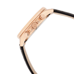 CASIO EDIFICE EFV-610ECL-1AUDF Men’s Standard Chronograph Watch – Black Dial, Leather Strap, 100M Water Resistant, Date, Quartz Stainless Steel