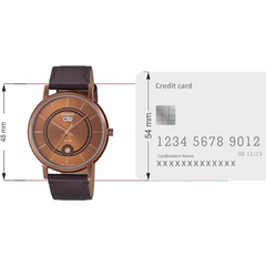 CASIO MTP‑B120RL‑5AVDF Men’s Analog Watch – Brown Dial Leather Strap, Day & Date, 50 m Water Resistant