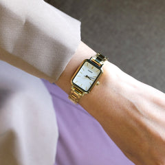 CASIO LTP-V009G-7EUDF Women’s Analog Watch – Gold Stainless Steel, White Dial, Quartz Movement, Water Resistant, Classic Elegant Ladies Timepiece