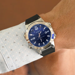 CASIO AMW-870A-2AVDF Analog-Digital Combination Watch – Stainless Steel, Dual Time Display, Water-Resistant