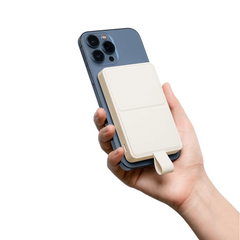 XIAOMI Magnetic Power Bank 6000mAh – Snap-On Wireless Charger, USB-C Fast Charging, Ultra-Slim Portable Battery Pack, MagSafe-Compatible for iPhone & Android