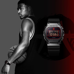 Casio G-SHOCK GM-5600RH-1D Men’s Digital Black & Red Rui Hachimura Limited Edition Watch, Metal Bezel, 200M Water Resistant