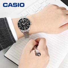 Casio MDV-10D-1A1VDF Analog Watch Black Dial Stainless Steel Quartz Watch 200M Water Resistant Dive Style Casio Standard Series Gift for Him