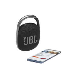 JBL Clip 4 Portable Bluetooth Speaker – IP67 Waterproof & Dustproof, Built‑in Carabiner, JBL Original Pro Sound, Up to 10 H Playtime