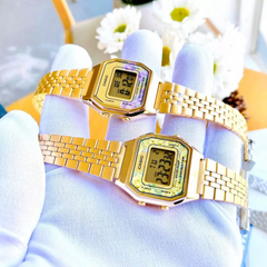 CASIO LA680WGA-4CDF Vintage Digital Watch – Rose Gold-Tone Stainless Steel, Retro Design with Multi-Function Features