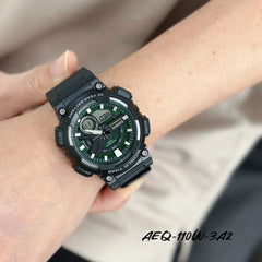 CASIO AEQ-110W-3A2VDF Men's Digital Watch – Stylish, Durable & Water Resistant