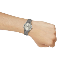 Casio LTP-1303LL-7AVDF Women’s Analog Leather Strap Watch – White Dial, Slim Design, Water Resistant