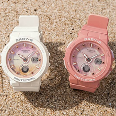 CASIO BABY-G BGA-250-7A2 Women’s Analog-Digital Watch, White Resin Strap, Shock Resistant, 100m Water Resistant, Neon Illuminator