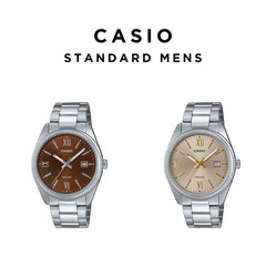 CASIO MTP-1302DD Men’s Analog Watch – Sunburst Dial, Ion-Plated Case, 50 m Water Resistance & Date Display