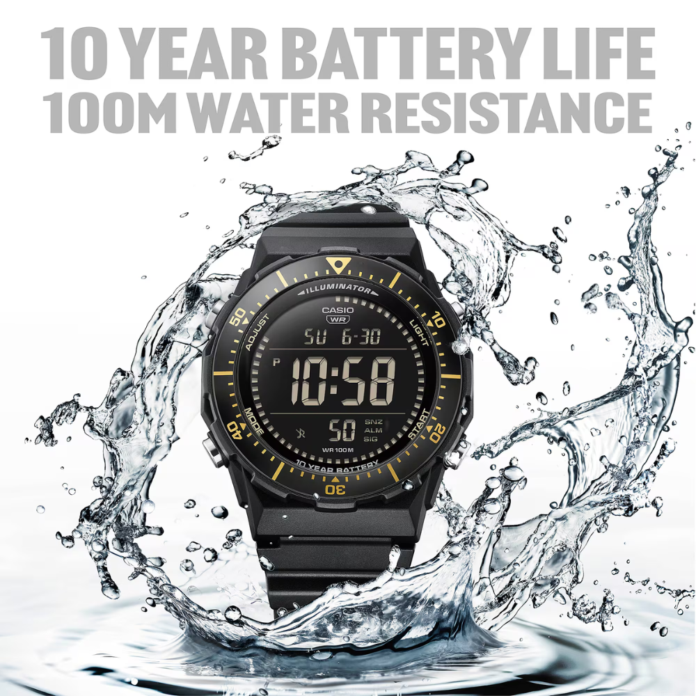 CASIO AE-1700-1BVDF Digital Sports Watch – Black Resin Strap, Large Display, Everyday Outdoor & Active Wear - THE HAPPY BUY