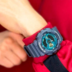 Casio G-SHOCK GA-110AS-2A Men’s Analog-Digital Watch – Blue Resin, Shock Resistant, 200M Water Resistant, Magnetic Resistant, LED Light, Sports Style