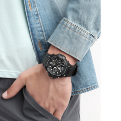 CASIO MCW-100H-1A3VDF Men’s Chronograph Watch – 100 m Water Resistance, Resin Case & Band, Stopwatch & Date