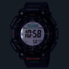Casio PRO TREK PRG-340-1DR Men’s Solar Triple Sensor Black Outdoor Watch, Tough Solar, 100M Water Resistant