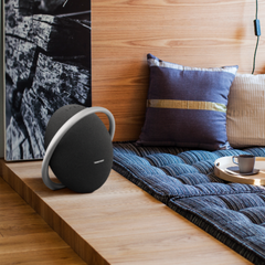 Harman Kardon Onyx Studio 8 Portable Bluetooth Speaker – 50W Stereo, Self‑Tuning, Eco‑Friendly Design, Built‑In Handle, Up to 8 Hour Battery