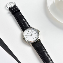CASIO LTP-1183E-7ADF Women’s Analog Watch – Genuine Leather Strap, White Dial, Quartz Movement, Classic Design, Water Resistant