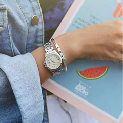 CASIO LTP-1308D Series Women’s Analog Watch – Stainless Steel Bracelet, Date Display, Quartz Accuracy, Water Resistant