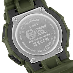 CASIO G-SHOCK GA-B010-3A Analog-Digital Men’s Watch, Shock Resistant, 200M Water Resistant, Green Resin Strap