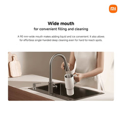XIAOMI Straw Mug – 480ml Leak-Proof Portable Thermos Cup with Flip Lid, BPA-Free, Travel Tumbler with Straw for Hot & Cold Drinks