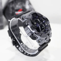 CASIO G-SHOCK GM-700P-6ADR Analog Digital Men's Watch Purple Resin Strap Metallic Bezel 200M Water Resistant