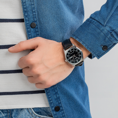 CASIO MTP-V006L Series Standard Analog Men’s Watch – Stainless Steel Case, Genuine Leather Band, Roman Numeral Dial, Date Display, Quartz Movement, 30M Water Resistance – Men’s Classic Dress Watch - THE HAPPY BUY