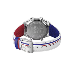 Casio Edifice ECB-S10NIS-7ADF Men’s Analog-Digital Chronograph Watch – White Dial, Stainless Steel Bracelet, Smartphone Link, Racing-Inspired Design – Premium Sport & Business Style