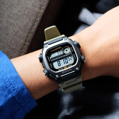 CASIO DW-291HX-5AVDF Digital Watch – Rugged Military Style, Resin Case, 200M Water Resistant, Multi-Function Display