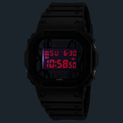 Casio G-SHOCK DW-5600STT-1DR Digital Watch for Men | Shock Resistant | 200M Water Resistant | LED Backlight | Stopwatch & Countdown Timer | Black Resin Strap