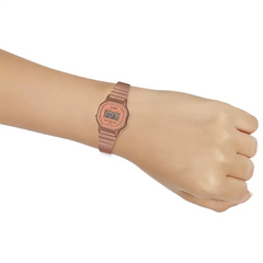 CASIO LA-11WR-5ADF Vintage Digital Watch – Brown Resin Case with Retro Multi-Function Display, Classic Design