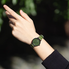 CASIO LTP-VT02BL-3AUDF Women’s Analog Watch – Green Sunray Dial, Leather Band, Slim Gold Case, Minimalist Quartz Fashion Watch