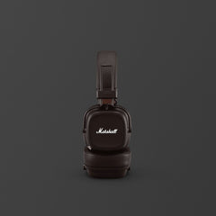 Marshall Major IV Wireless On-Ear Headphones – 80+ Hour Battery, Wireless Charging (Qi), Quick Charge, Bluetooth, Foldable Design, Multi-Directional Control Knob, 3.5mm Share Port