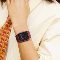 CASIO CA-53WF-4BDF Standard Calculator Watch – Retro Digital, Pink, Multifunctional, Water-Resistant, Classic Style