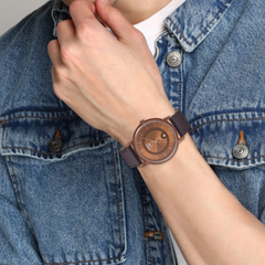 CASIO MTP‑B120RL‑5AVDF Men’s Analog Watch – Brown Dial Leather Strap, Day & Date, 50 m Water Resistant