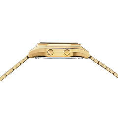 CASIO LA680WGA-9DF Vintage Digital Watch – Gold-Tone Stainless Steel, Retro Design with Multi-Function Features