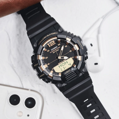 CASIO HDC-700-9AVDF Analog-Digital Watch – Sporty Design with Dual Time Display, Durable Resin Band, Water-Resistant